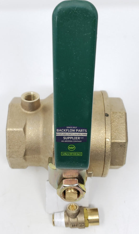 0792517 Watts: Ball Valve Tapped 2" *Lead Free* Includes Test Cock