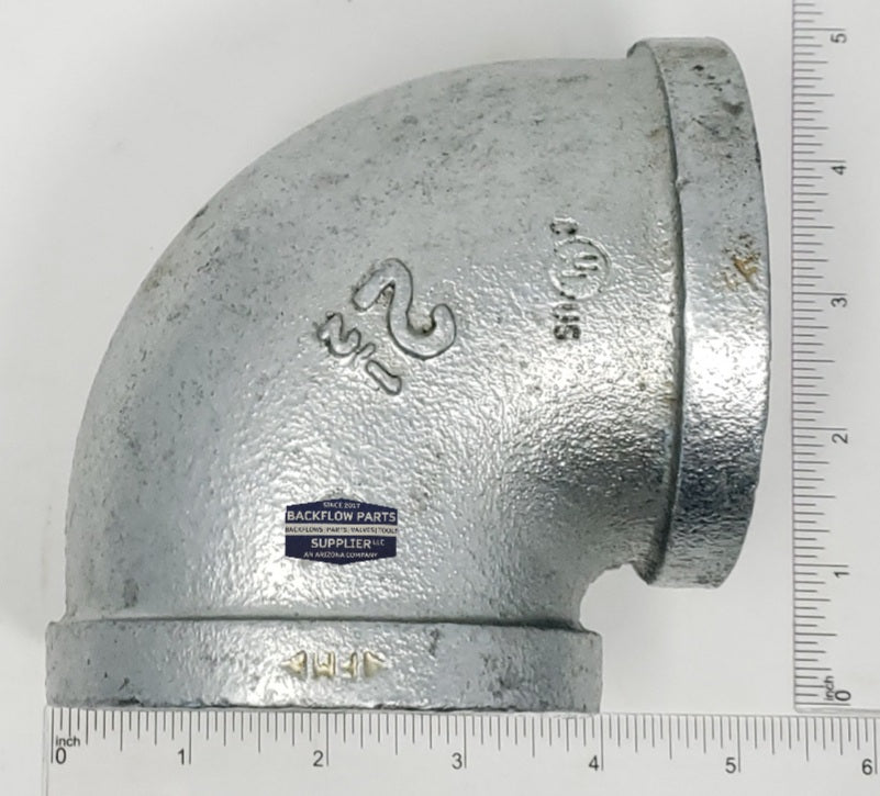 G2666291 2.5" FNPT Galvanized 90 Degree Elbow