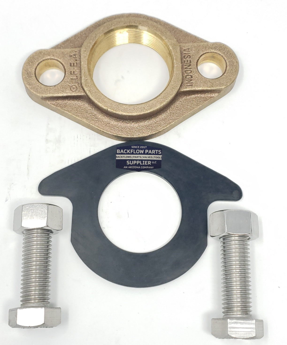 2" Meter Flange Kit 2" Single Bronze Oval Meter Flange Kit (Lead Free)