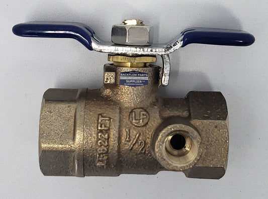 781-244LL Febco: .5" - Tapped Full Port Lead Free Ball Valve