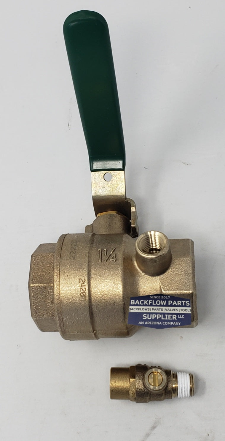 0792515 Watts: Ball Valve Tapped 1.25" *Lead Free*