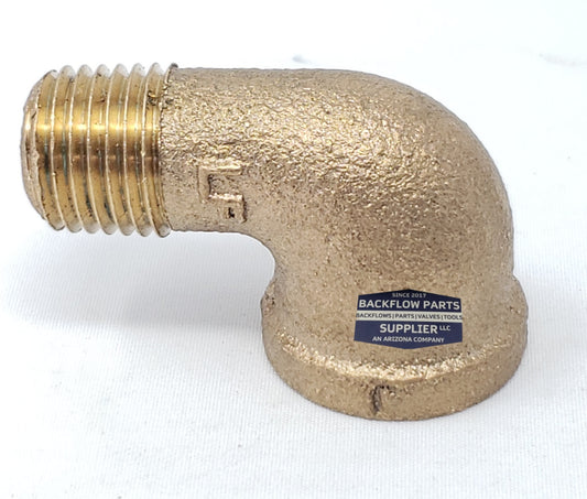 BRES025 .25 Threaded Brass 90 Street Elbow (Lead Free)