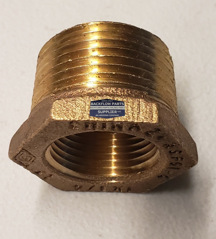 NLBUS0102 1 x .75" Brass"No Lead" Hex Bus Bushing